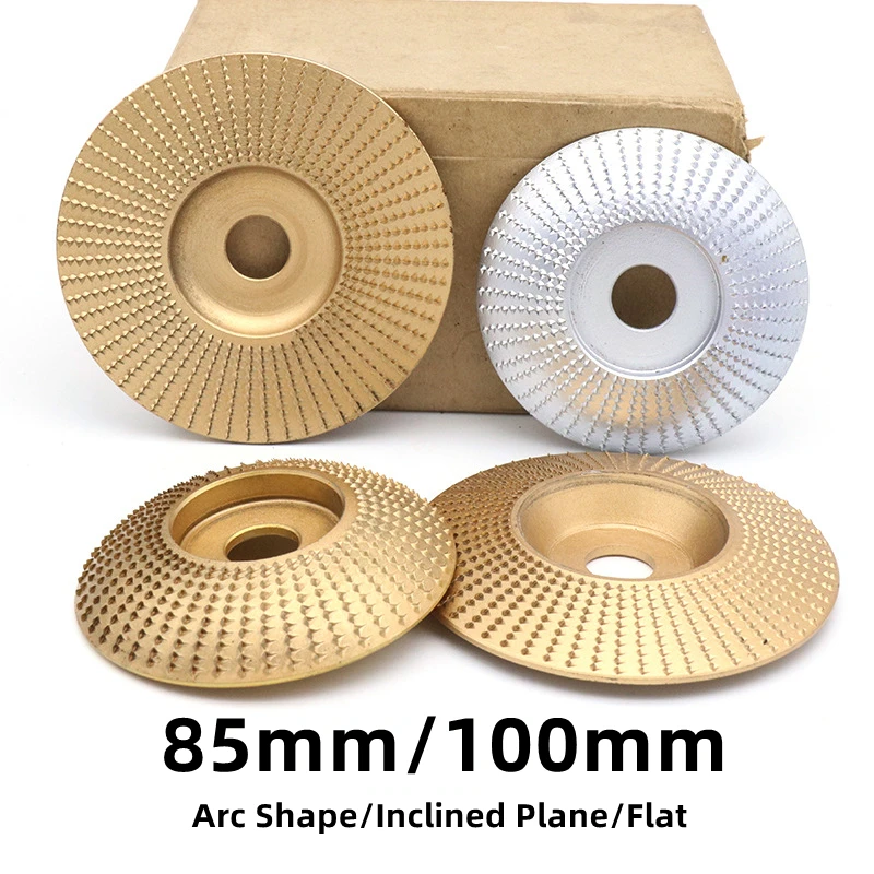 1pcs Gold/Silver Woodworking Polishing Wheel Arc Shape/Inclined Plane/Flat Grinding and Polishing Thorn Disc Cutting Wheel