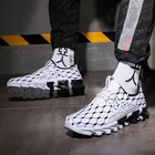 кроссовки мужские Мужская повседневная обувь кросовки мужские модные мужская обувь Мужские дышащие легкие кроссовки, нескользящая повседневная спортивная обувь для путешествий на открытом воздухе