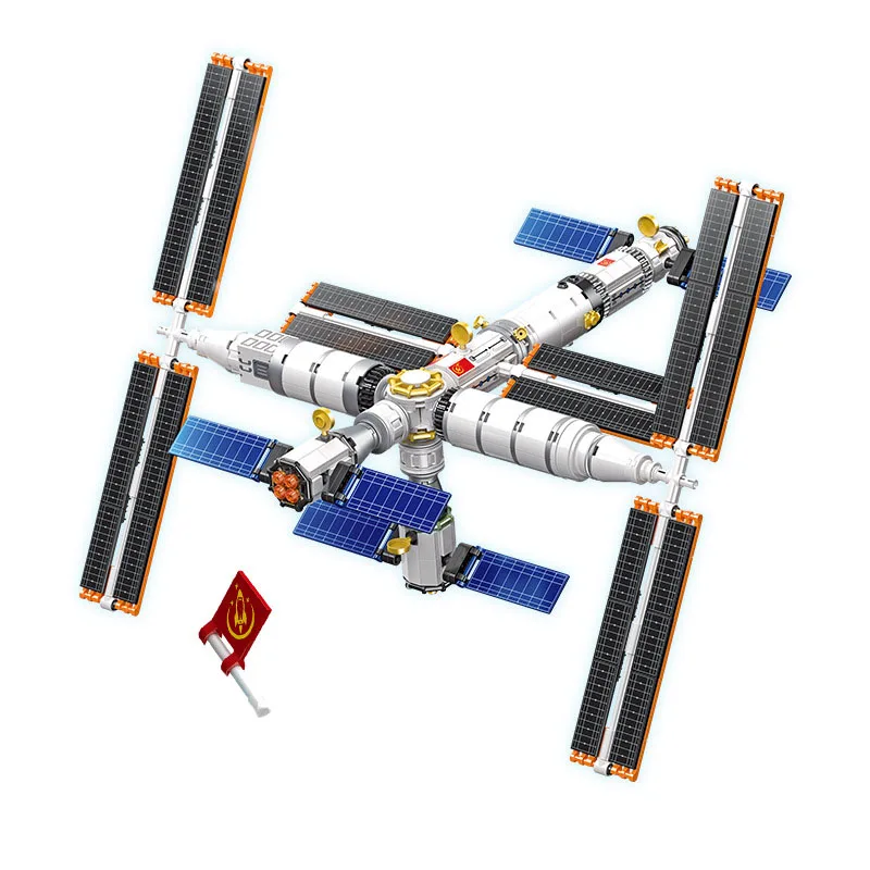 

Строительные блоки для города, креативное космическое пространство, исследование, космическая лаборатория, космическая станция, кирпичи, игрушки, подарки