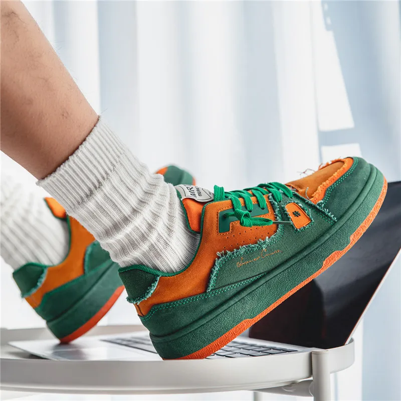 Men sport Running Shoes Breathable Autumn Outdoor Sport Shoes Sneakers Shoes comfortable Men's Tennies shoes Thick-soled board