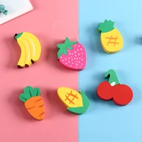 fruit shape eraser set cute elementary school children cartoon office supplies gift box