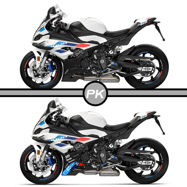 S1000RR 2023 Motorcycle body decals For S1000RR M1000RR S 1000 RR Lower side guard plate sticker Brand logo carbon fiber NEW 2