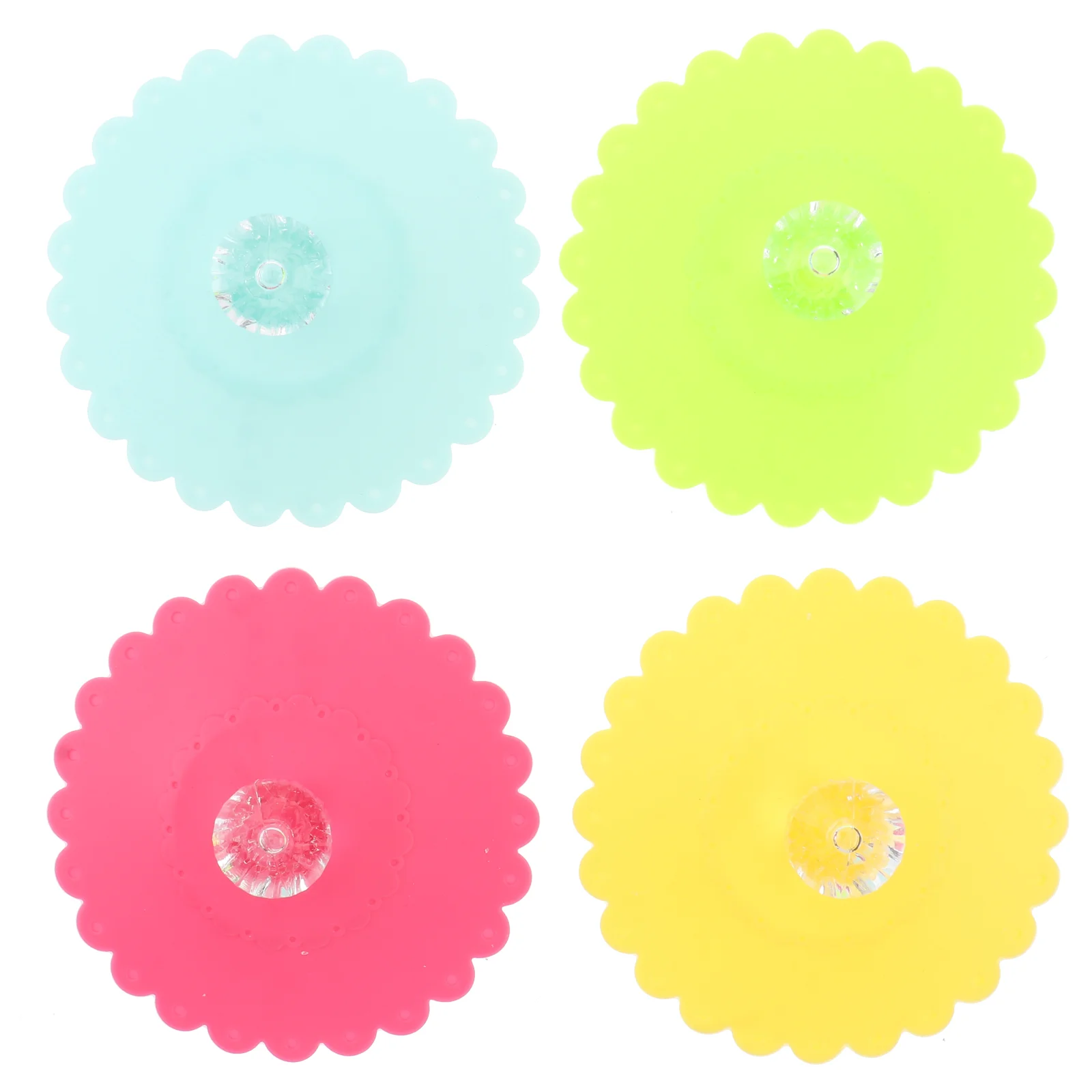 

Cup Silicone Cover Lid Covers Lids Mug Drinkdrinks Coffee Teacanprotector Hotscrunchie Cups Flower Bowls Cans Cartoon Universal