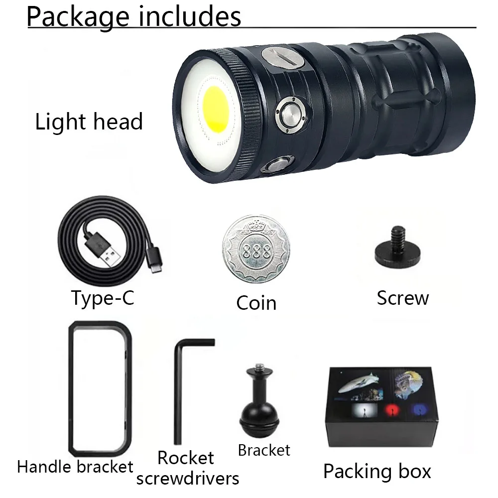 

Фонарь для дайвинга BRETT D16 20000 люмен