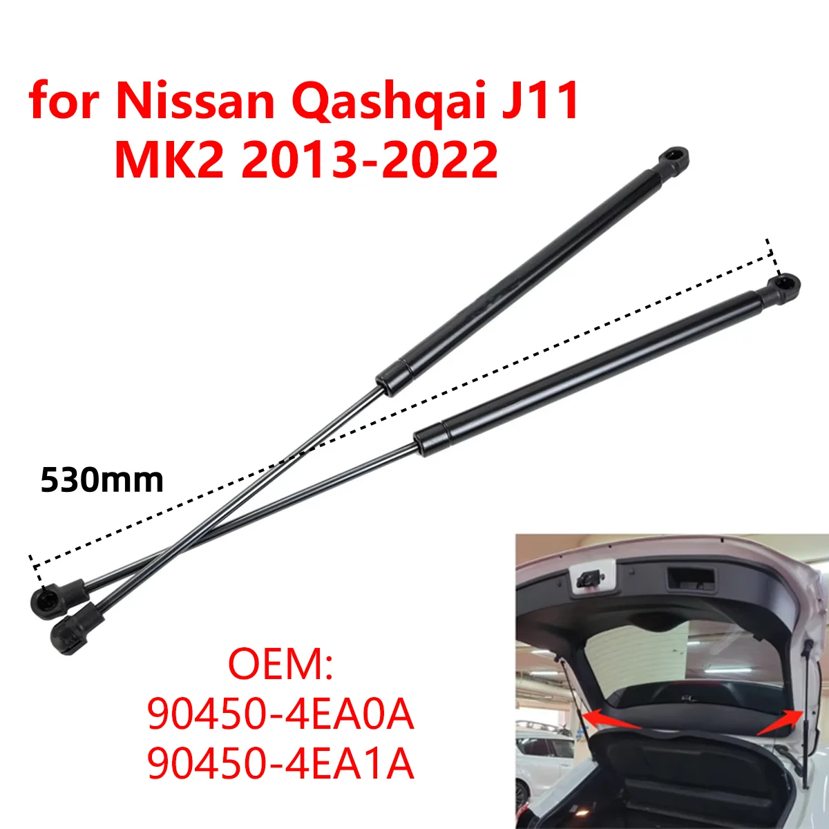 

2 шт. 904504EA0A для Nissan Qashqai J11 MK2 2013-2022 задний багажник автомобиля багажник задняя дверь газовые стойки подъемные опорные стержни