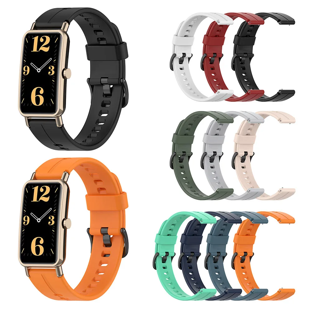 

For Huawei Watch Fit 16mm Silicone Smart watches women Strap Sports Men's watches Wristband Bracelet Smartwatch Replacement