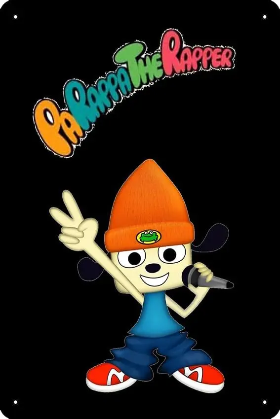 Постер Parappa the rapper 8x12 дюймов Забавный металлический жестяной знак игровая комната