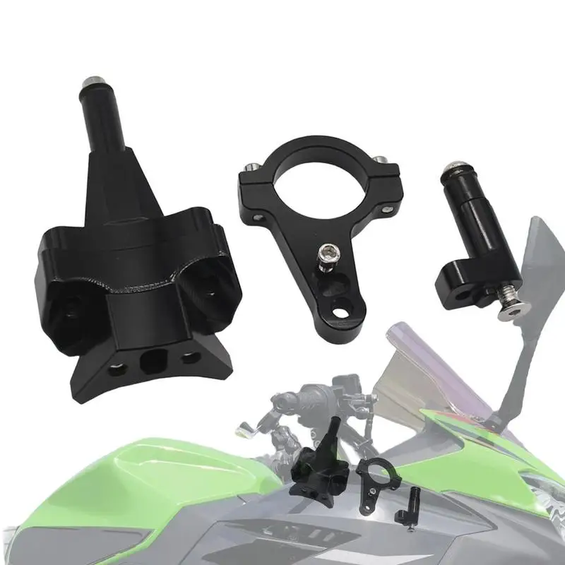 

Motorcycle Damper Mounting Bracket Kit Aluminum Alloy Adjustable Steering Damper Stabilizer Exterior Bike Tool Accessories