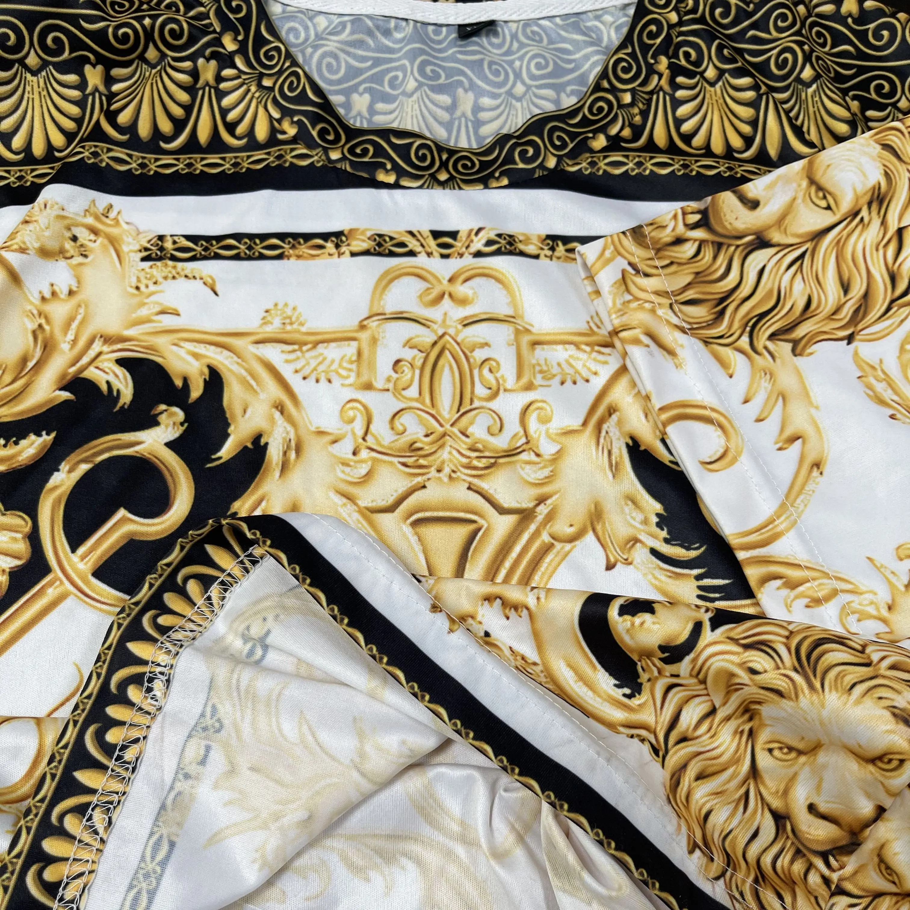 Summer Men's T-shirt Men's Casual Set Co Branded Men's T-shirt Short Sleeve+shorts Oversized 3d Printing Two-piece Set