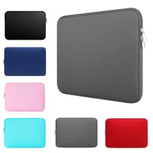 Soft Laptop Bag Sleeve For Huawei Xiaomi Hp Dell Lenovo Macbook Air 13 Case M1 M2 2022 Pro 11 12 14 15 15.6 17 inch Cases Cover