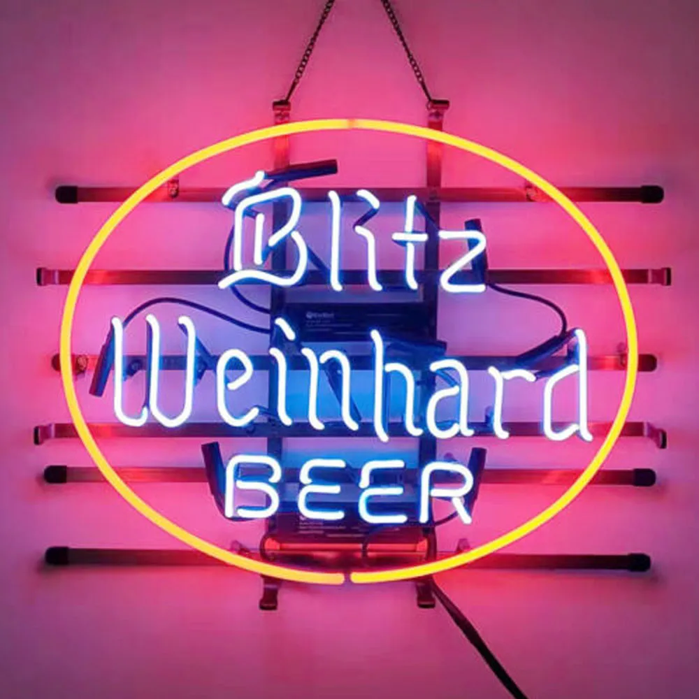 

Blitz Weinhard Beer Neon Light Sign Custom Handmade Real Glass Tube Store Bar Advertise Room Decor Display Lamp Gift 19"X15"