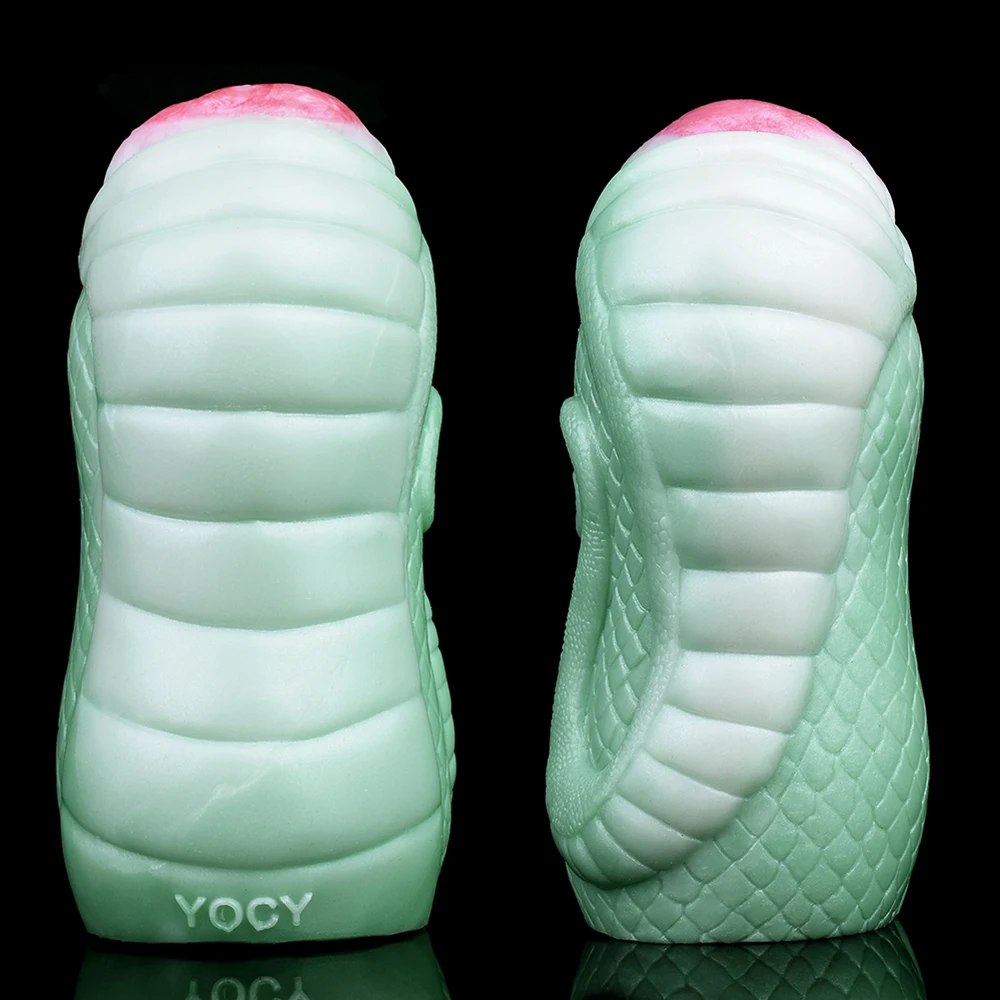 Мужской мастурбатор GEEBA Fantasy Green Snake мягкий силиконовый тренажер для пениса