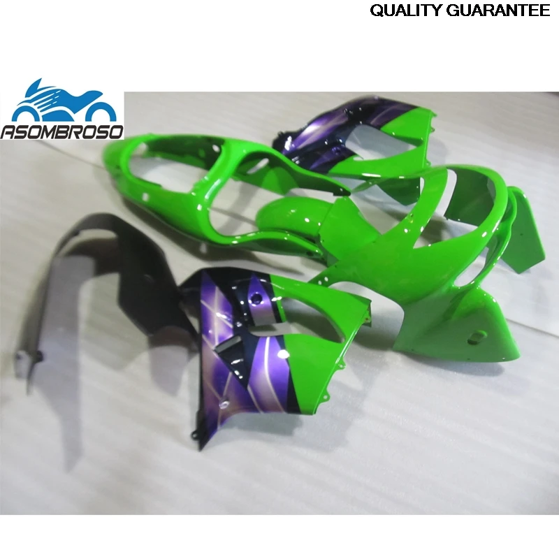 

Инъекционный мотоцикл для Kawasaki Ninja ZX9R, комплект обтекателей 1998 1999, зеленый, фиолетовый, комплект обтекателей Zx9r 98 99 JP55