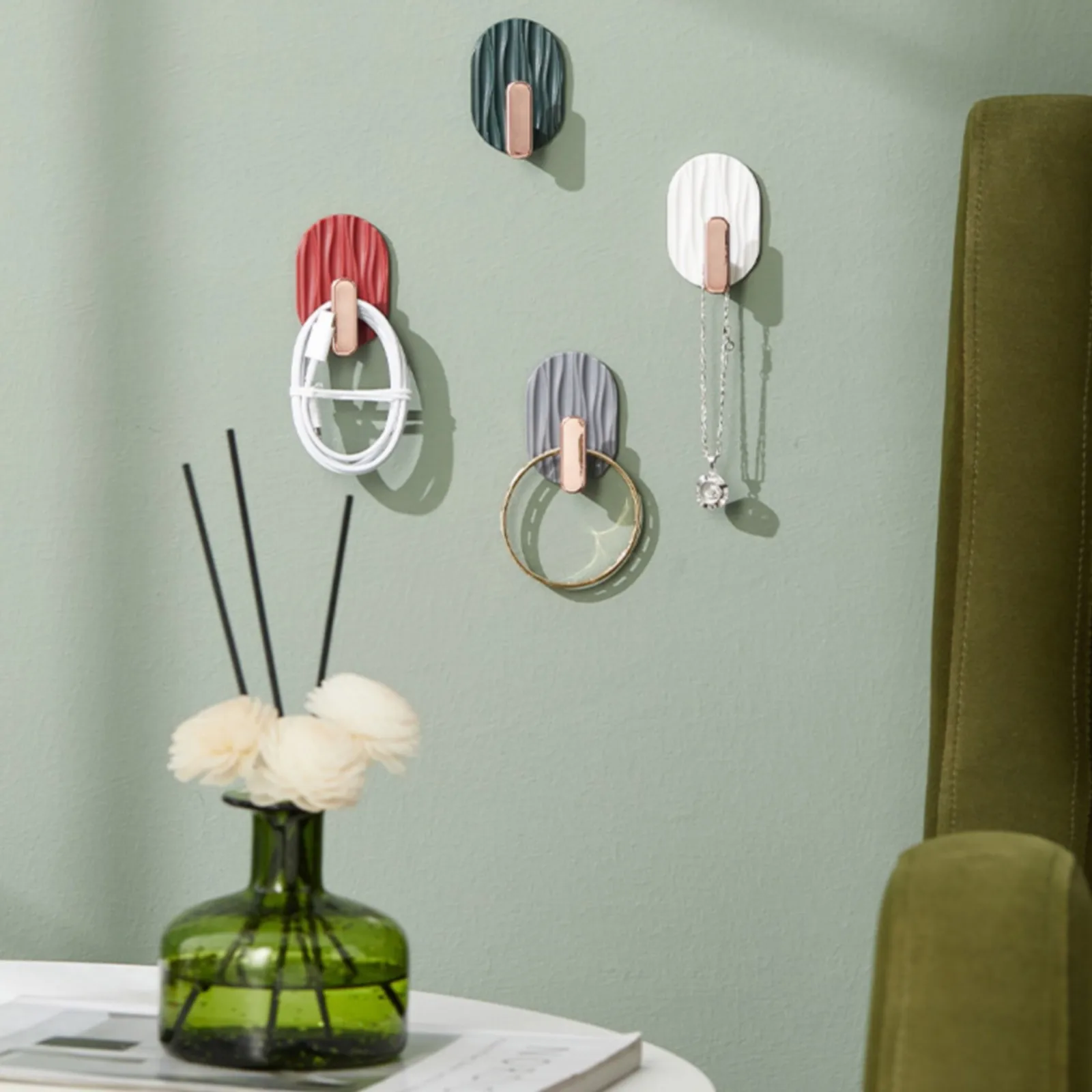 

Прозрачные зажимы для освещения, декоративные настенные дверные самоклеющиеся крючки для наружного освещения, подвесные фотографии без по...