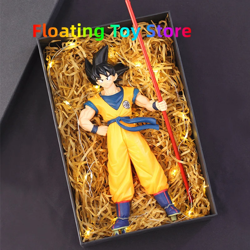 

20th Dragon Ball Anime Figure statue Anniversary Goku Somersault Cloud Childhood Memories Hand-run Model Doll Children Toys 22cm
