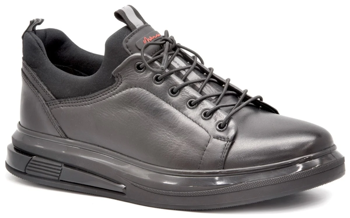 Мужские повседневные туфли Marcomen, черные ботинки из натуральной коровьей кожи, анатомическая Удобная дышащая удобная обувь на шнуровке, стильная гибкая обувь для ходьбы, 14157 Мужские повседневные туфли Marcomen, черные ботинки из натуральной коровьей кожи, анатомическая Удобная дышащая удобная обувь на шнуровке, стильная гибкая обувь для ходьбы, 14157