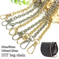 30 120cm metal bag chains shoulder bag strap diy purse chain for handbag belt gold silver black handbag handles bag accessories