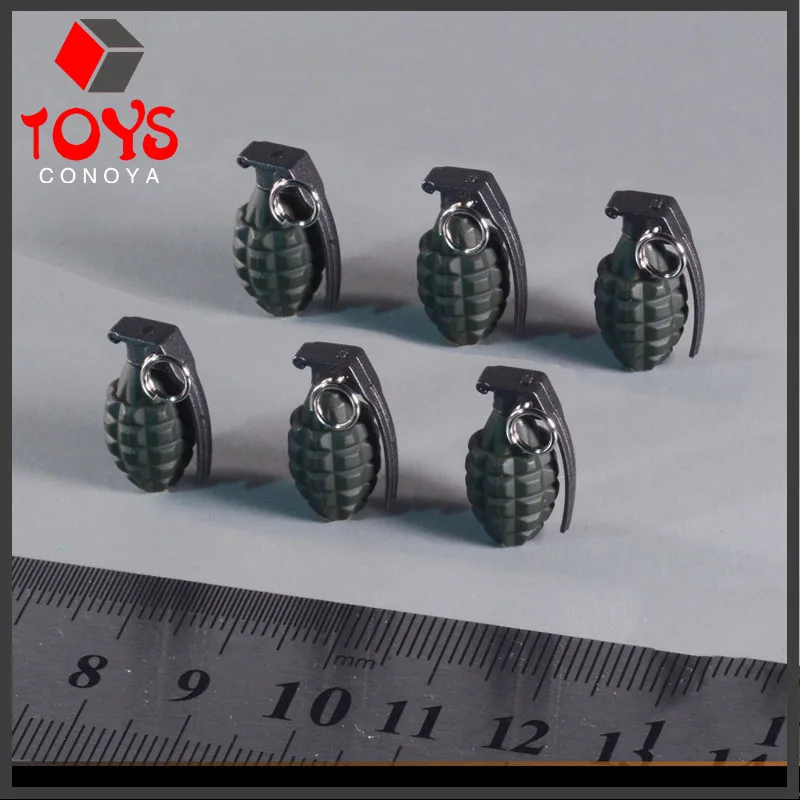 

6pcs/set ZYTOYS 1/6 Scale Grenade Model ZY2023 M26 ZY2024 MK2 1cm Soldier Accessories Fit 12'' Action Figure Body Dolls