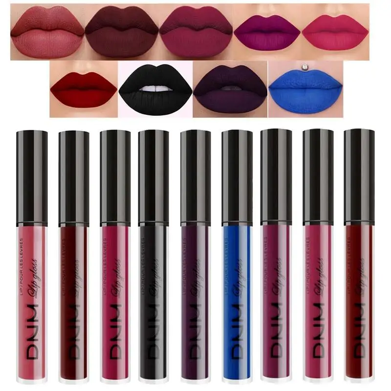 6 Pcs Matte Lipstick Set Waterproof Nude Lip Gloss Kit Sexy Dark Color Lip Balm Non Stick Lip Shade Beauty Cosmetic For Girls