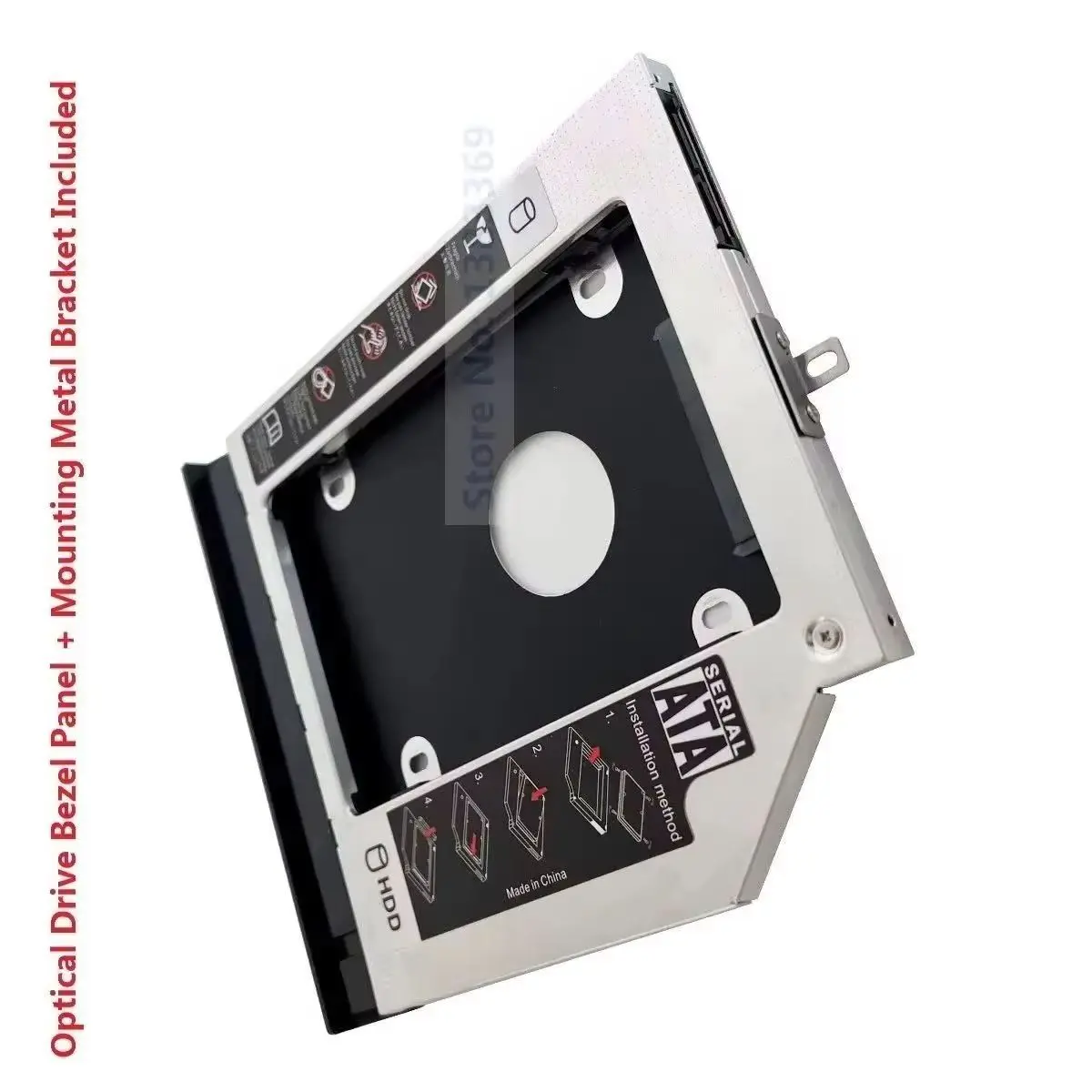 Фото Кронштейн-адаптер для второго отсека 2.5 SATA HDD/SSD с совместимой лицевой панелью для Lenovo ThinkPad E540 E531 №2