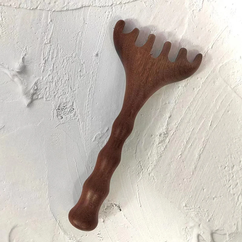 Бамбуковая расческа для массажа тела сандаловые олени рога акупунктура с