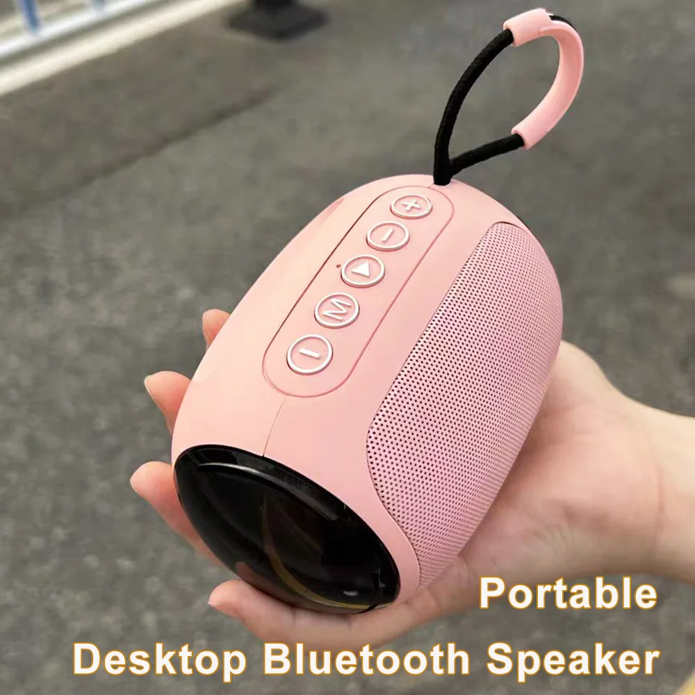Фото Мини-сабвуфер Pop, Bluetooth-динамик, двойная басовая диафрагма, поддержка качества звука, поддержка TF-карты, USB Aux TWS, портативный беспроводной звук №1