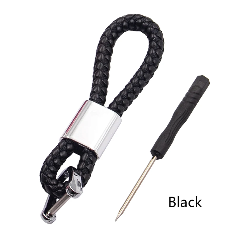 Высококачественный кожаный автомобильный брелок ручной работы с пряжкой в виде подковы, ретро автомобильный брелок для ключей, держатель для BMW Audi Benz Mazda