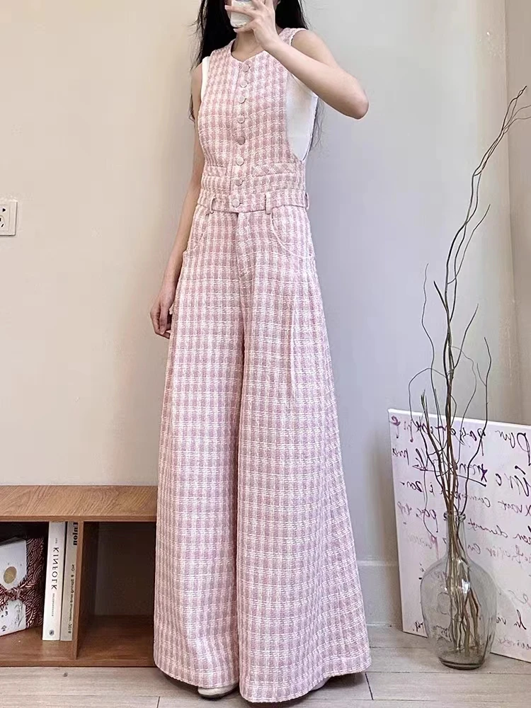 

Женский шерстяной комбинезон без рукавов Jelly, розовая мода, индивидуальный, весна и лето, новинка 2022, 2023