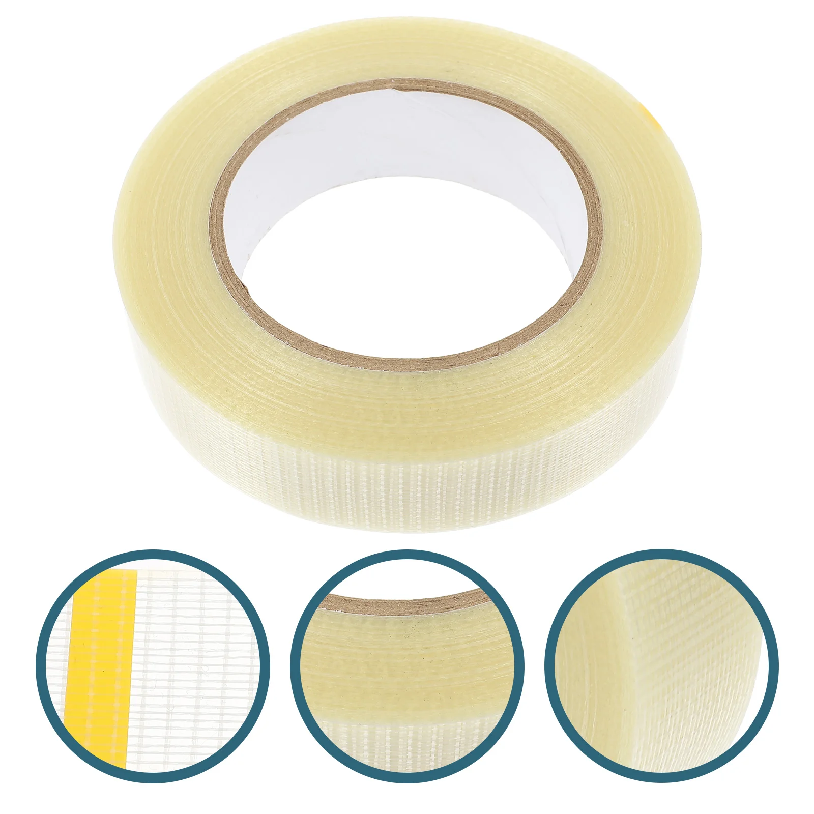 

Tape Fiberglass Strapping Mesh Reinforced Adhesive Drywall Filament Tapes Stripe Fiber Packing Transparent Packaging Useful Self