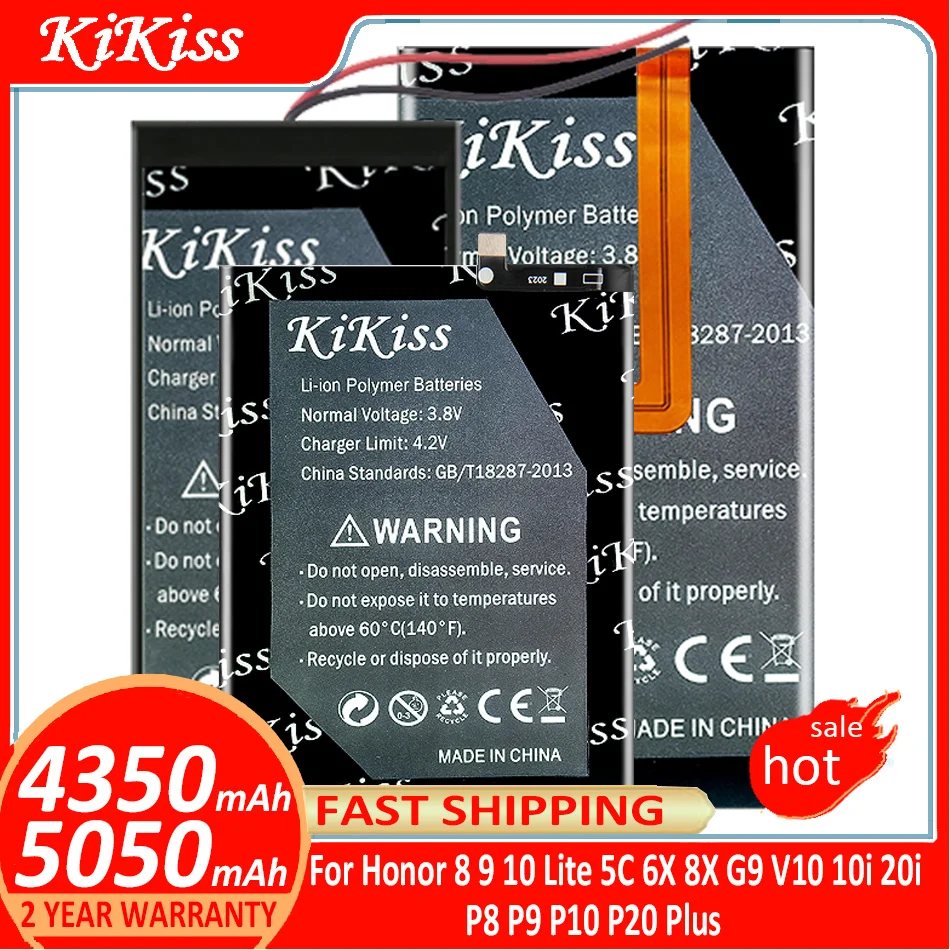 

Battery HB366481ECW HB386280ECW HB396285ECW for Huawei P8 P9 P10 P20 Plus for Hua wei Honor 8 9 10 Lite 5C 6X 8X G9 V10 10i 20i