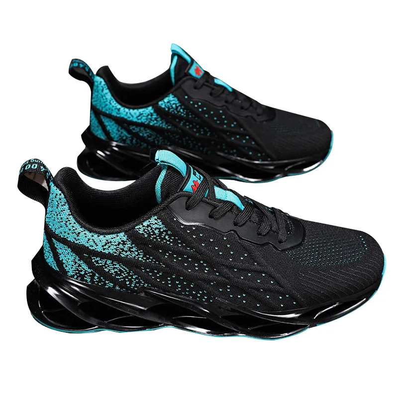 Мужские кроссовки для бега темно-синие дышащие улицы повседневная обувь