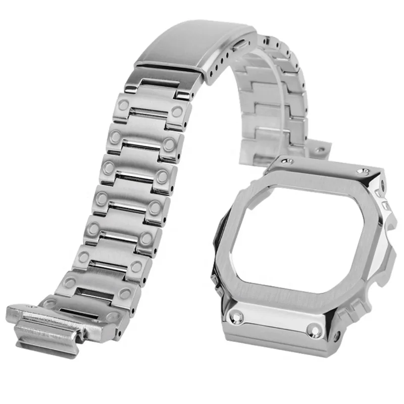 Металлический ободок из нержавеющей стали, ремешок для часов Casio G-SHOCK DW5600 GWM5610 G5600E GWB5600, модифицированные аксессуары с инструментами (art.: 3920d3f09f04d) - 3920d3f09f04d