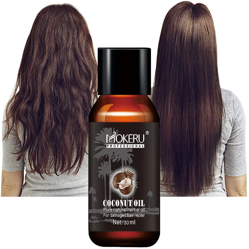 

Органическое кокосовое масло Mokeru для лечения волос, 30 мл, масло для восстановления поврежденных волос, масло для роста волос, продукты для р...