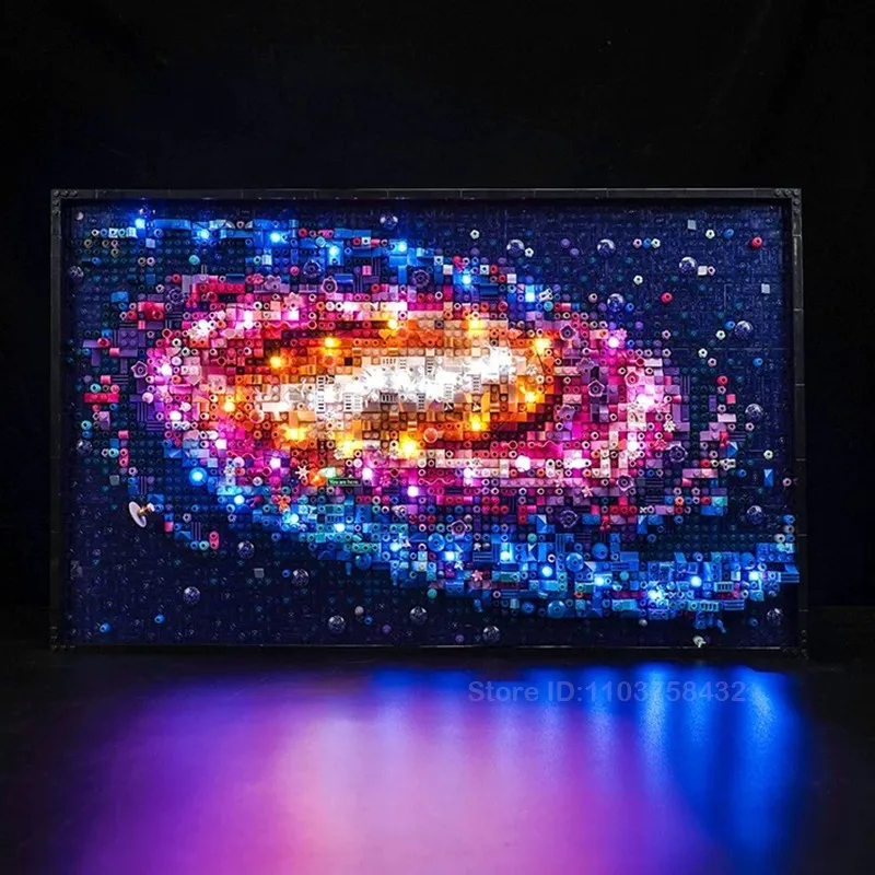 Пиксельные художественные картины кирпичи 31212 наборы Молочный Путь галактика