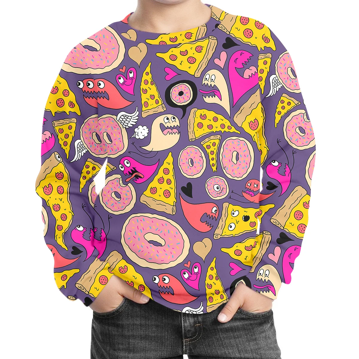 

Kid Sweatshirts Summer Custom 13 Year Old Boy Fuselling Long Sleeve Sweatshirt Fashion Kids Clothes Girls Sweater Drop Shipping