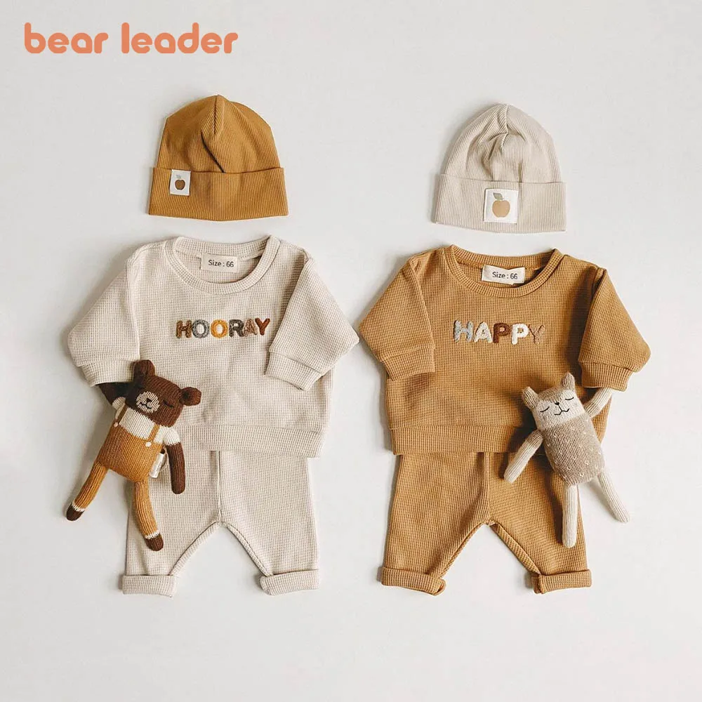Bear Leader Baby Clothes Set Spring Toddler Boy Girl Casual Tops Sweater + Trouser 2pcs Newborn Clothing Outfits |