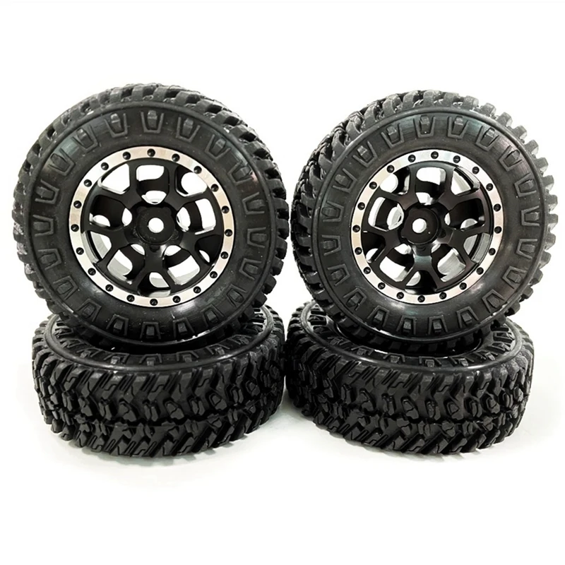 

4 шт. 1,0 шины и металлические колесные диски Beadlock для 1/24 радиоуправляемого гусеничного автомобиля Axial SCX24 FMS FCX24 Enduro24 детали A