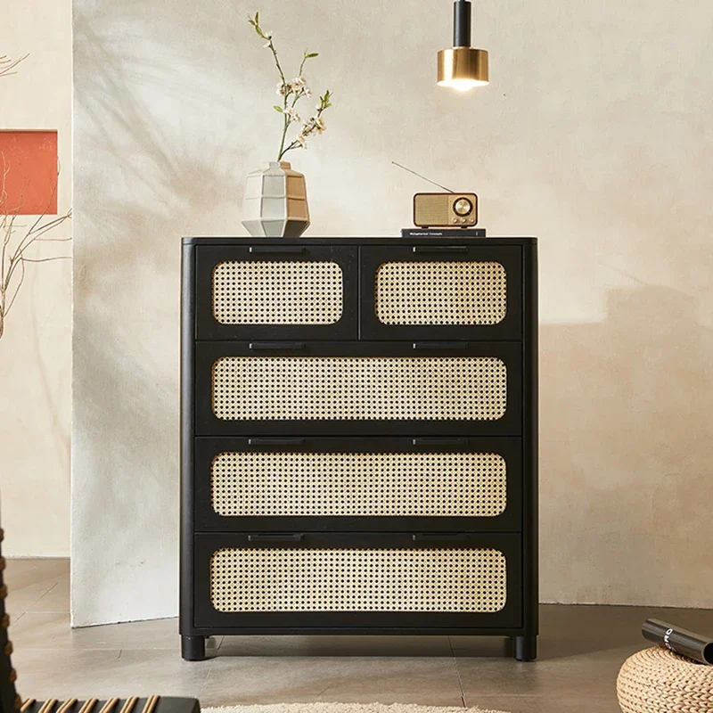 Шкаф-органайзер для мебели многофункциональный буфет черного цвета полная