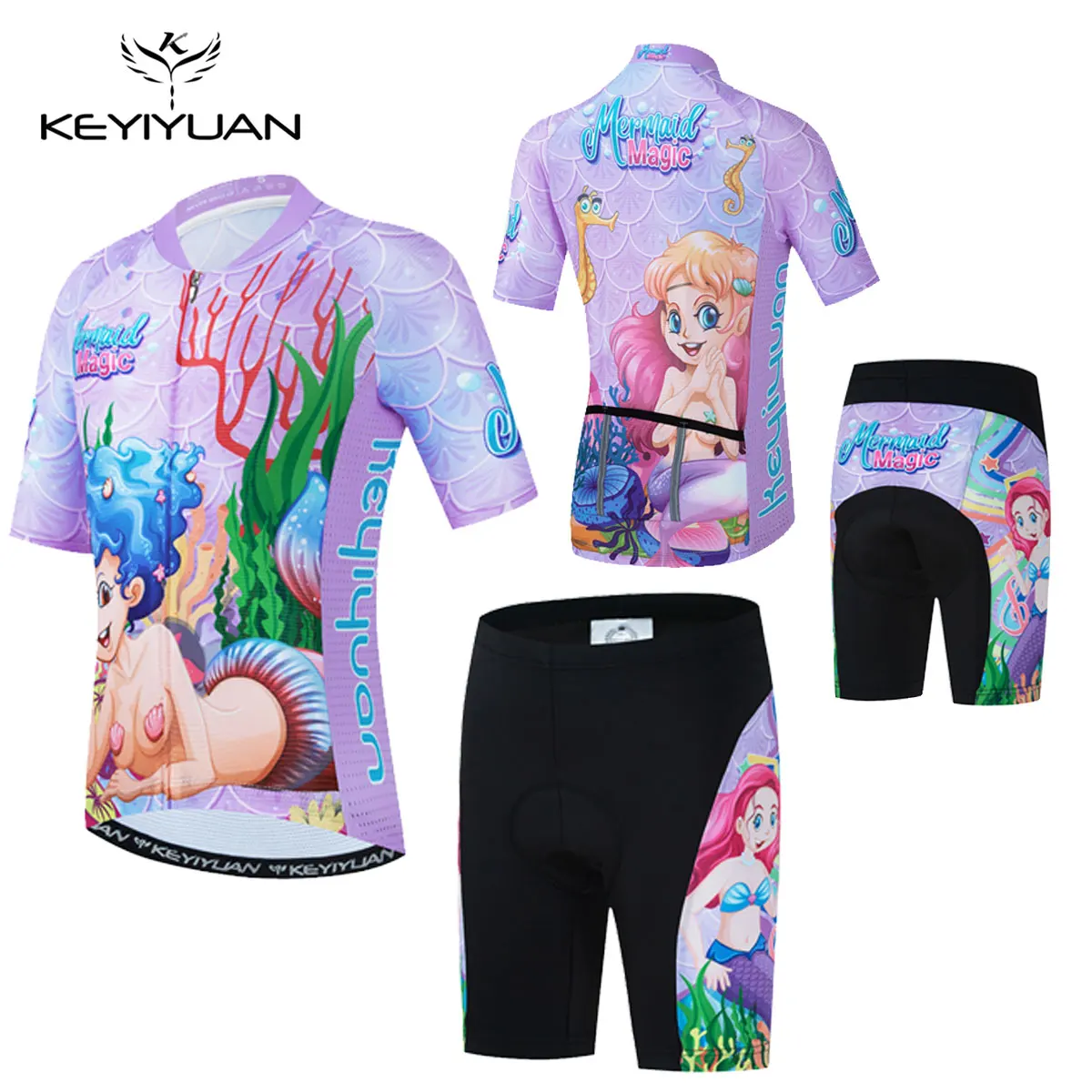 

KEYIYUAN MTB Cycling Jersey Bike Set Bicycles Roupa Motociclista Maillot Ciclismo Hombre Camisa De Time Triathlon Ropa Ciclismo