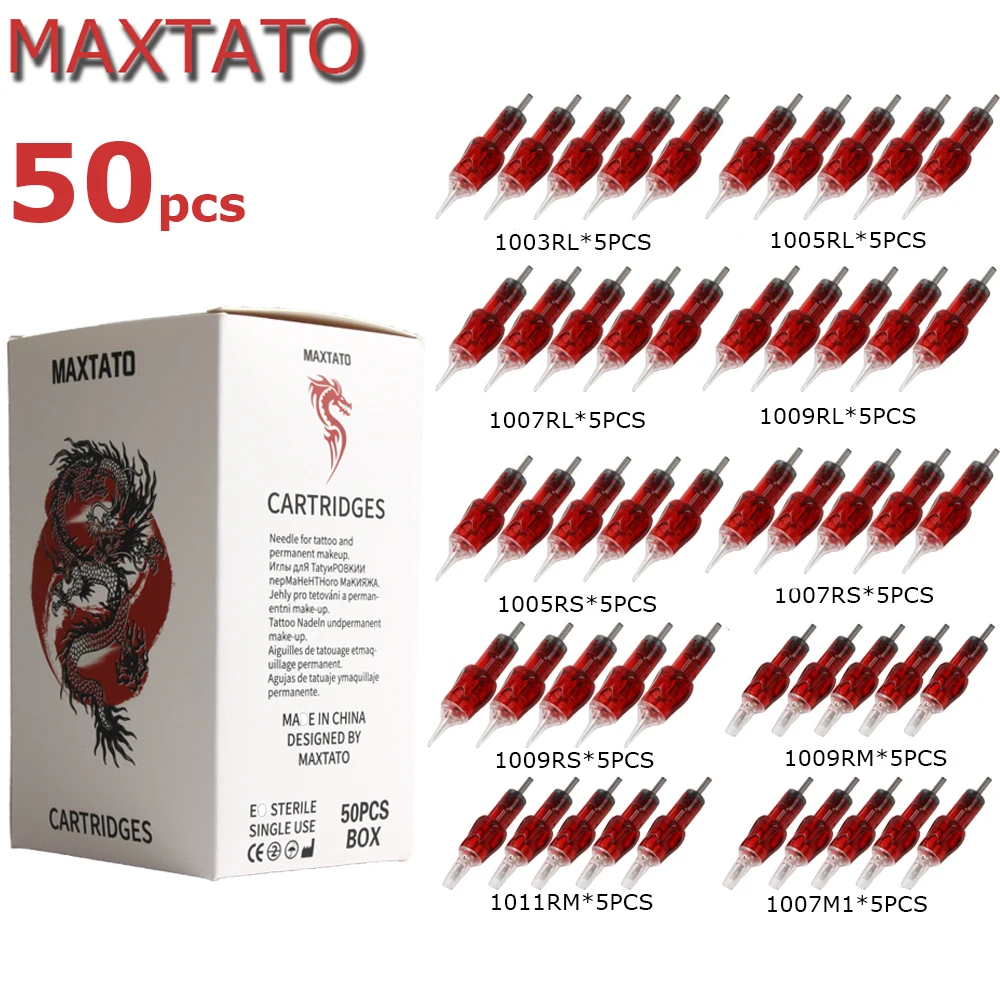 3/50 шт./коробка одноразовые искусственные иглы 3RL + 5RL 7RL 9RL 5RS 7RS 9RS 9RM 11RM 7M1
