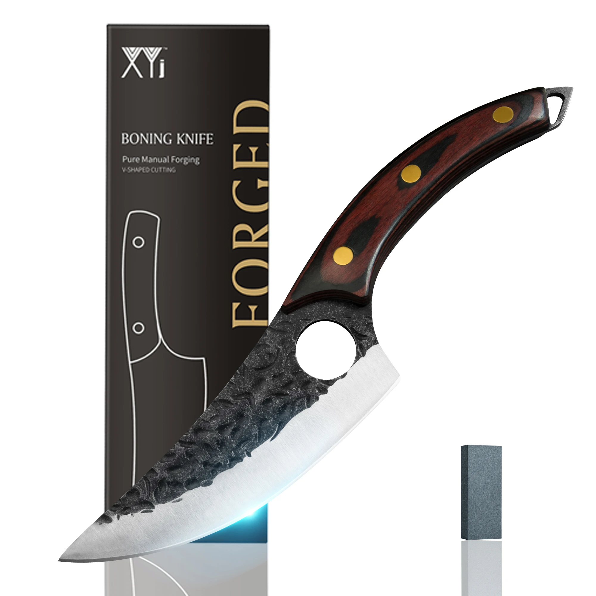 

Нож для косточек из нержавеющей стали, сербские кухонные инструменты 6 дюймов, клипса с деревянной ручкой