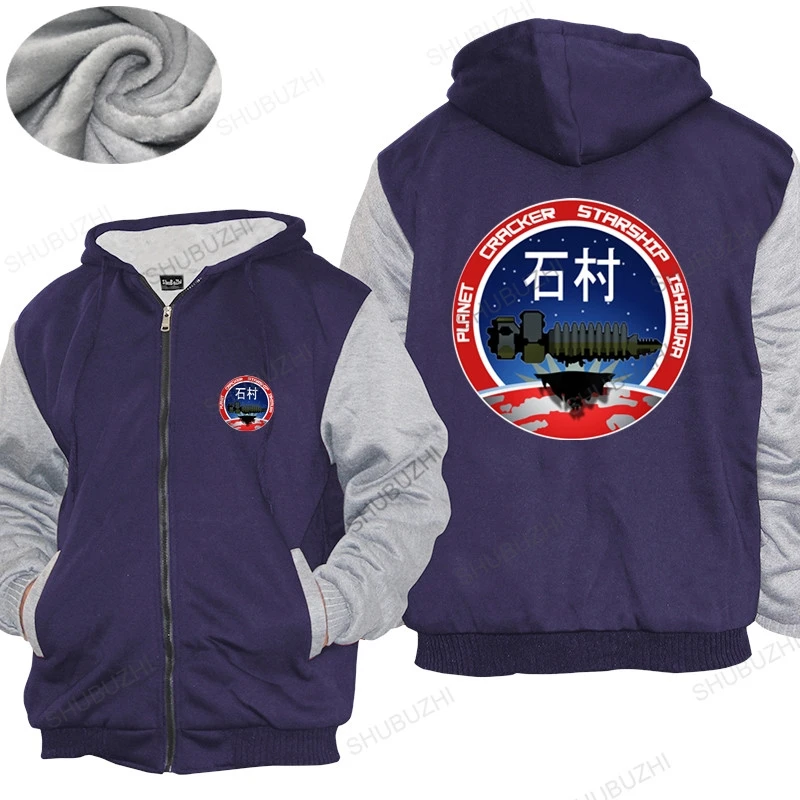 

Men hoodies winter Brand warm coat Vintage Planet Cracker Starship Ishimura Logo Gamer Dead Space Fleece hoody Mens warm coat