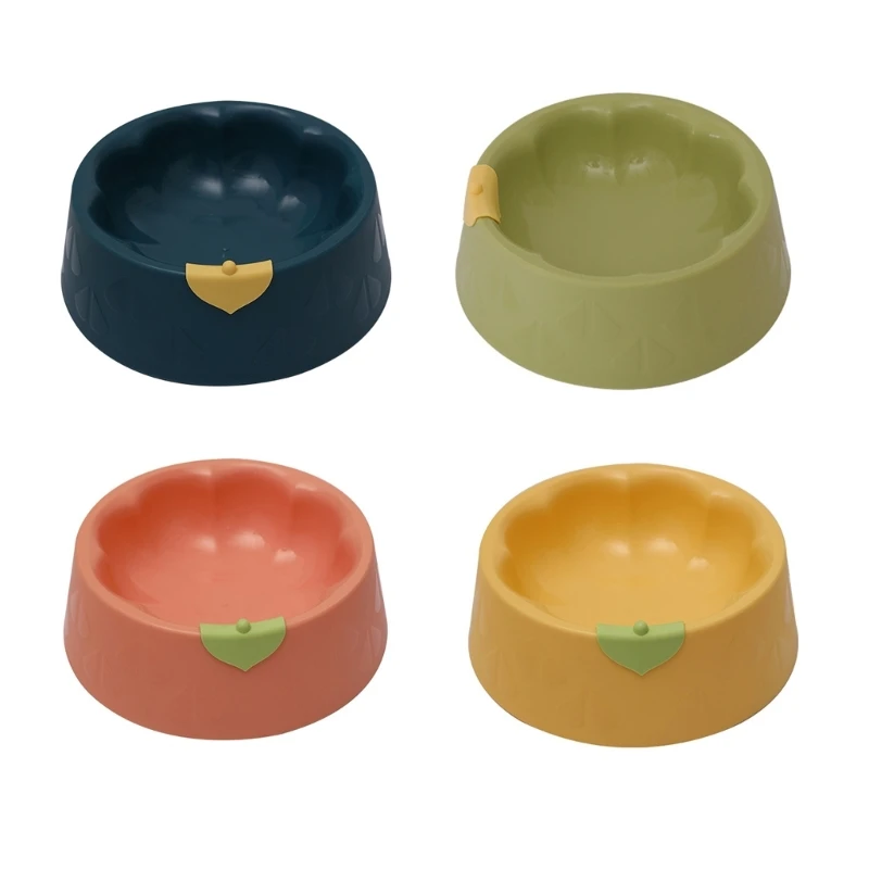 

E56C Dog Bowls Round Shape Slow Feeding Dog Bowl with Nop-slip Stand Dog Bowls for Water and Washable