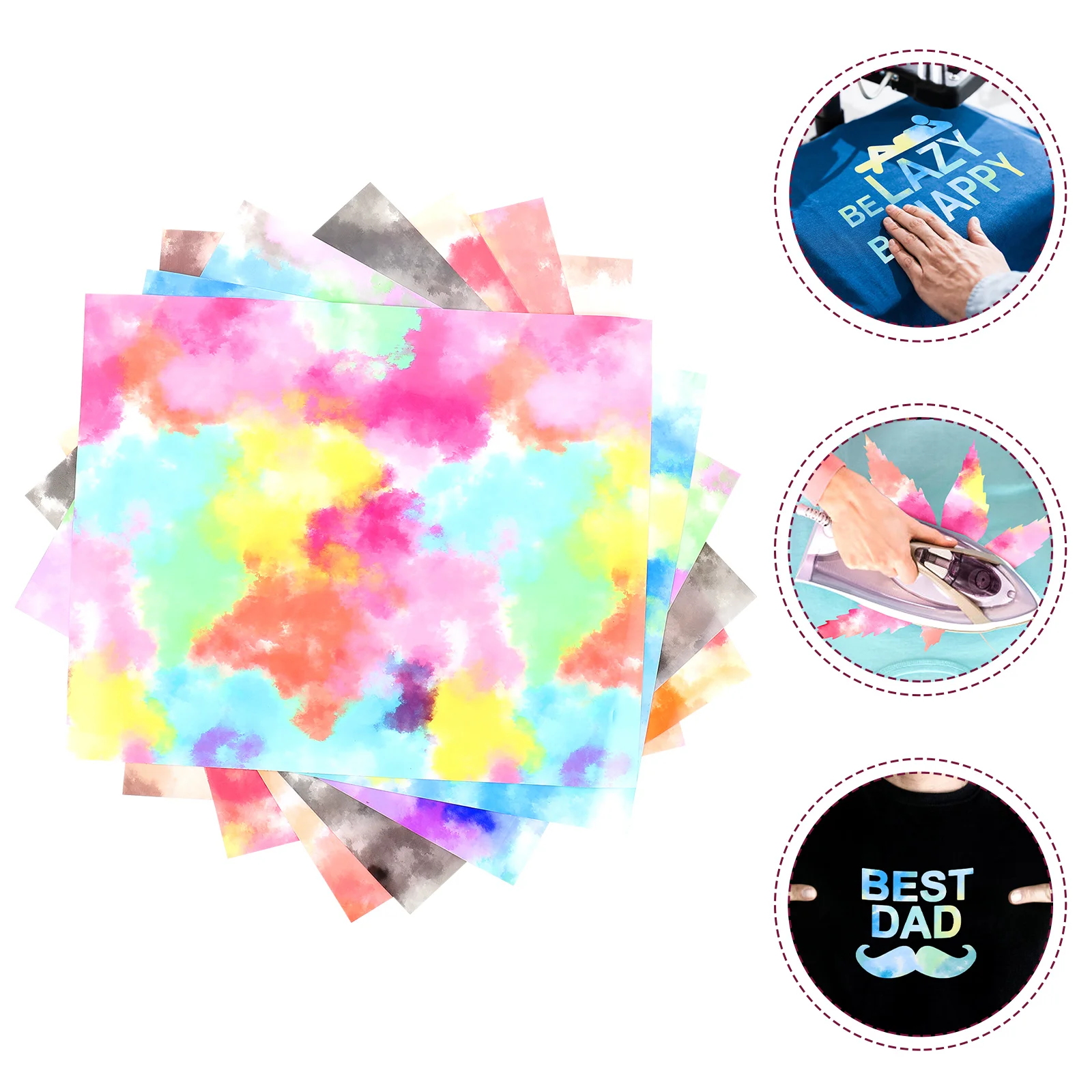 

Transfer Heat Film Paper Vinylsublimation Shirt Diy Sheets Clothing Shirts T Ink Press Hats Mug Tracing Watercolor Patterncross