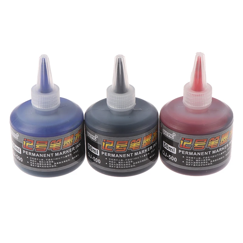 

50ml Permanent Quick-drying Graffiti Black Blue Red Oily Marker Pen Refill Ink For Marker Pen Ink Big Head Pen Refill