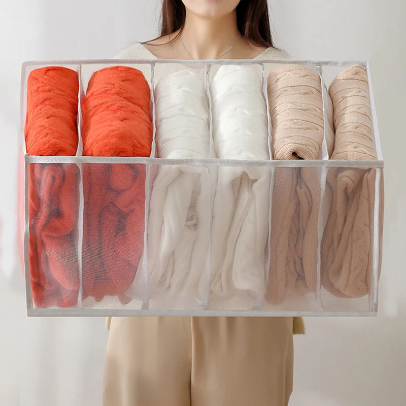 

Large Partition Closet Drawer Organizer Storage Box for Winter Clothes Sweater Enlarge Dividers Wardrobe Organizer