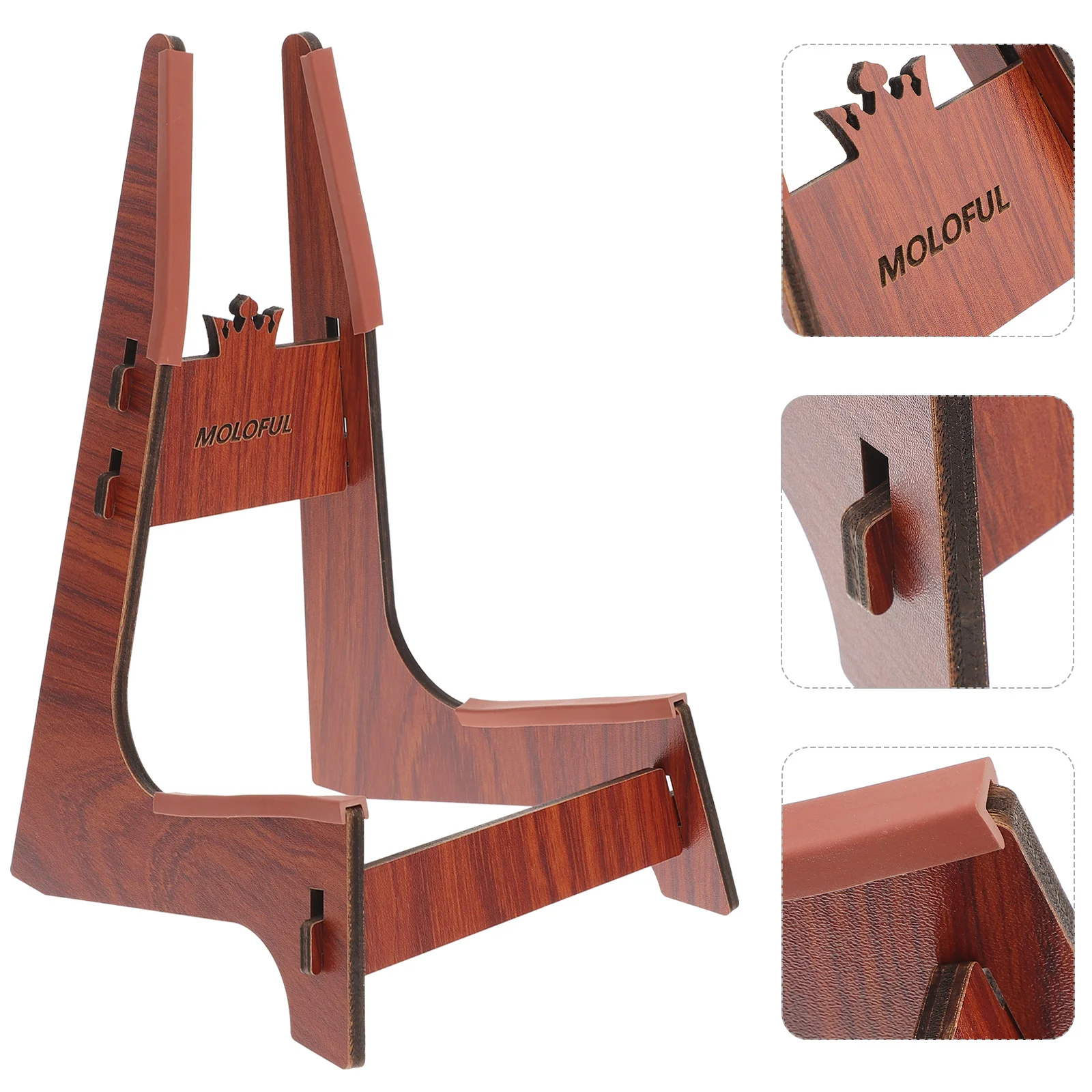

Stand Guitar Rack Piano Kalimba Wooden Thumb Finger Ukeleles Display Floor Beginnersstorage Holder Bracket Folding Portable