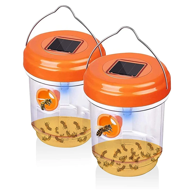 

Wasp Trap Fruit Fly Trap Outdoor Solar LED Insect Trap Bee Fly Trap