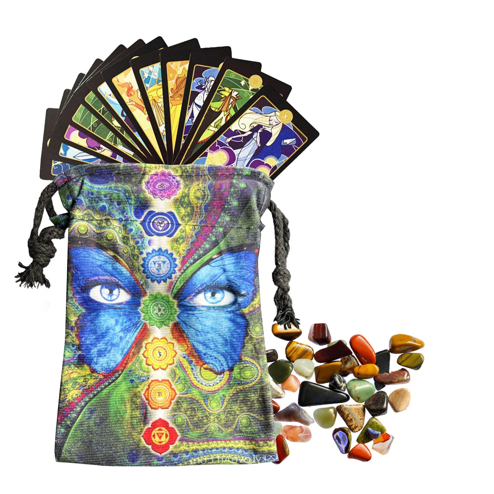 

Бархатные мешочки на шнурке для хранения карт и костей