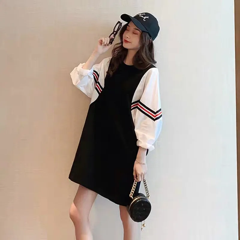 

Sandro Rivers Womens Casual Black Dress Medium And Long Ladies Clothing College Chic Tunic Japan Style Tops